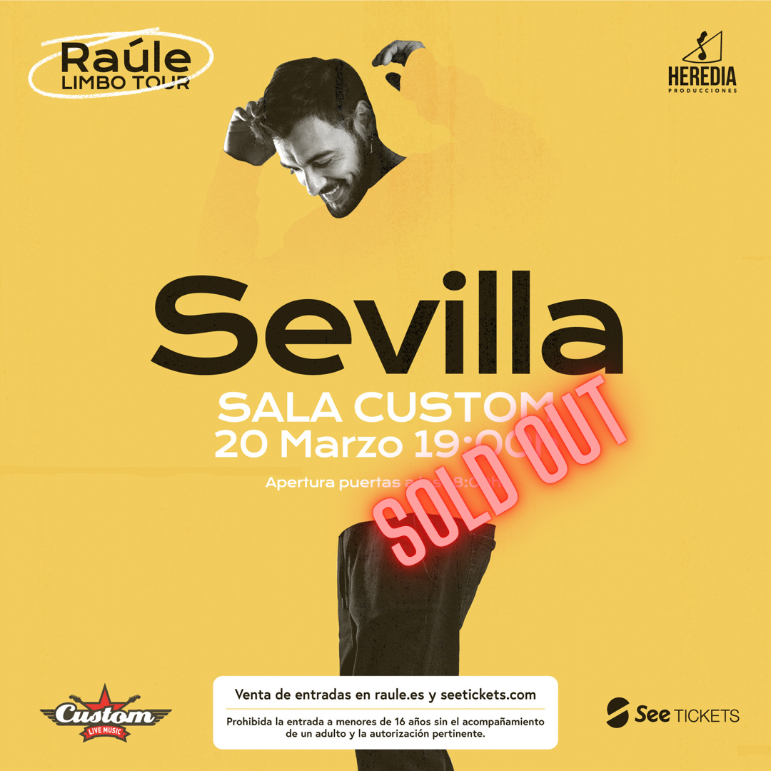 RAÚLE AGOTA EN 1 HORA LAS ENTRADAS DE SU SEGUNDA FECHA EN SEVILLA