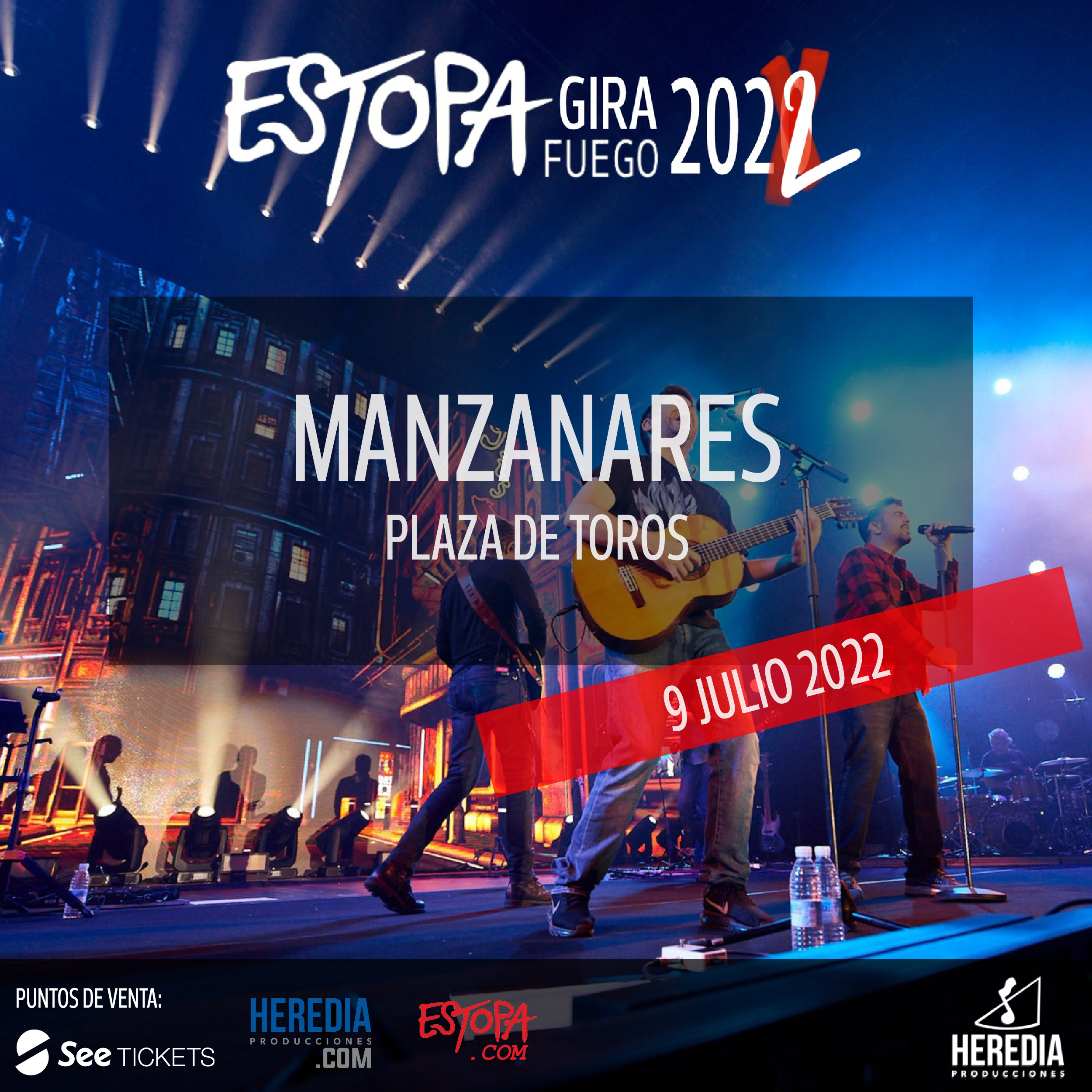 NUEVO CONCIERTO DE ESTOPA EN MANZANARES