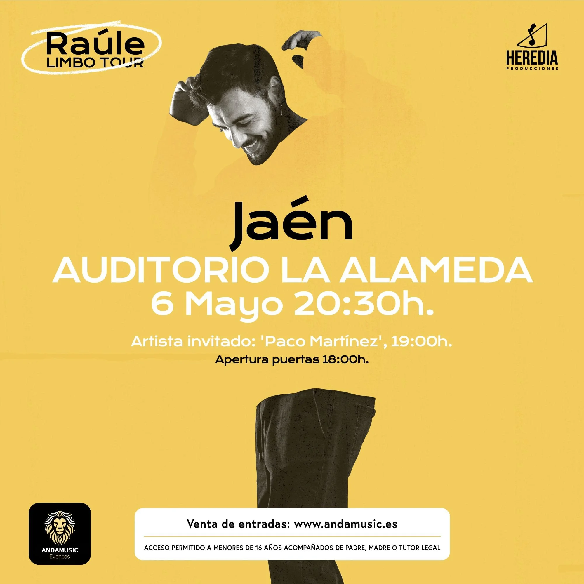 EL LIMBO TOUR DE RAÚLE TAMBIÉN PARARÁ EN JAÉN