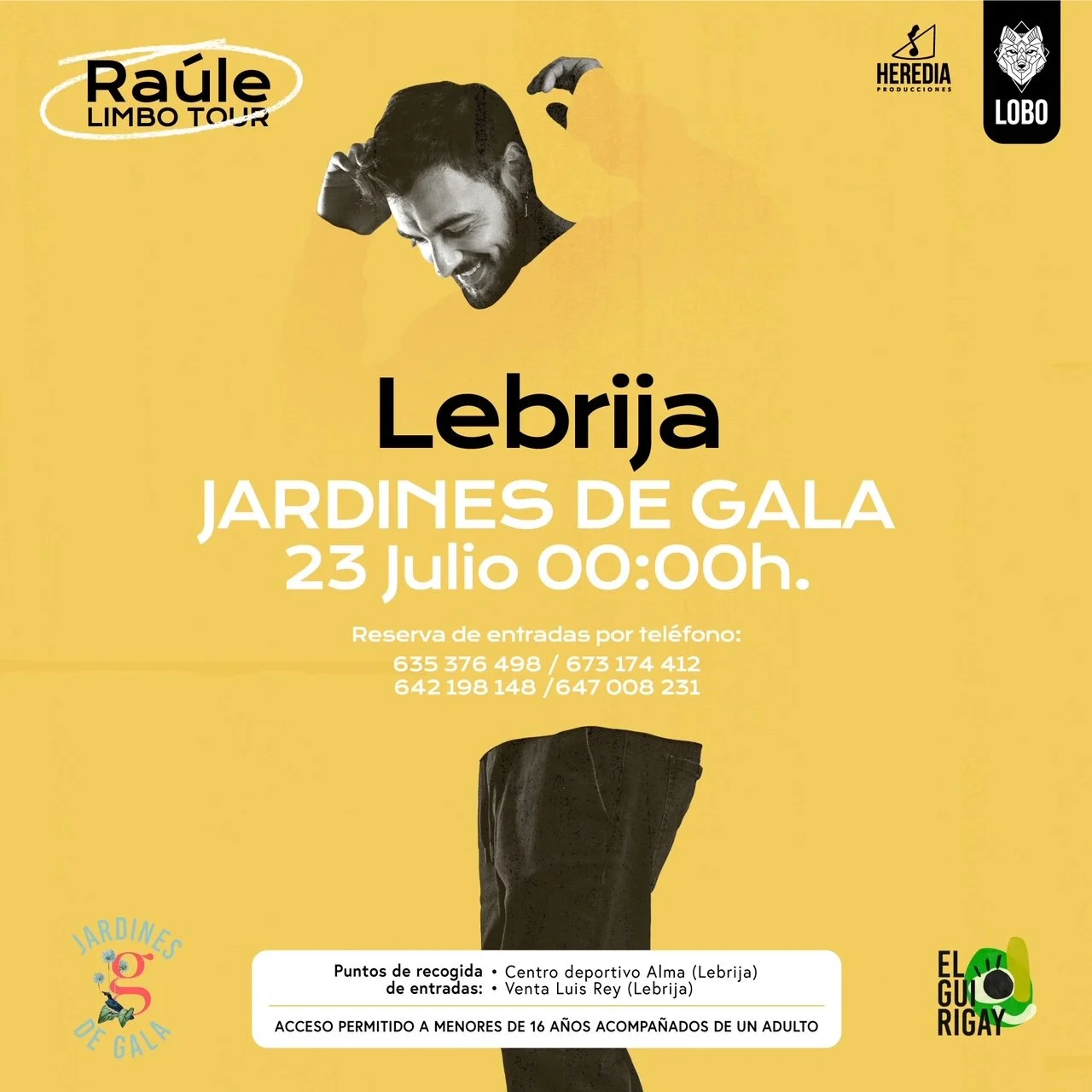 CAMBIO DE FECHA EN EL CONCIERTO DE LEBRIJA DE RAÚLE