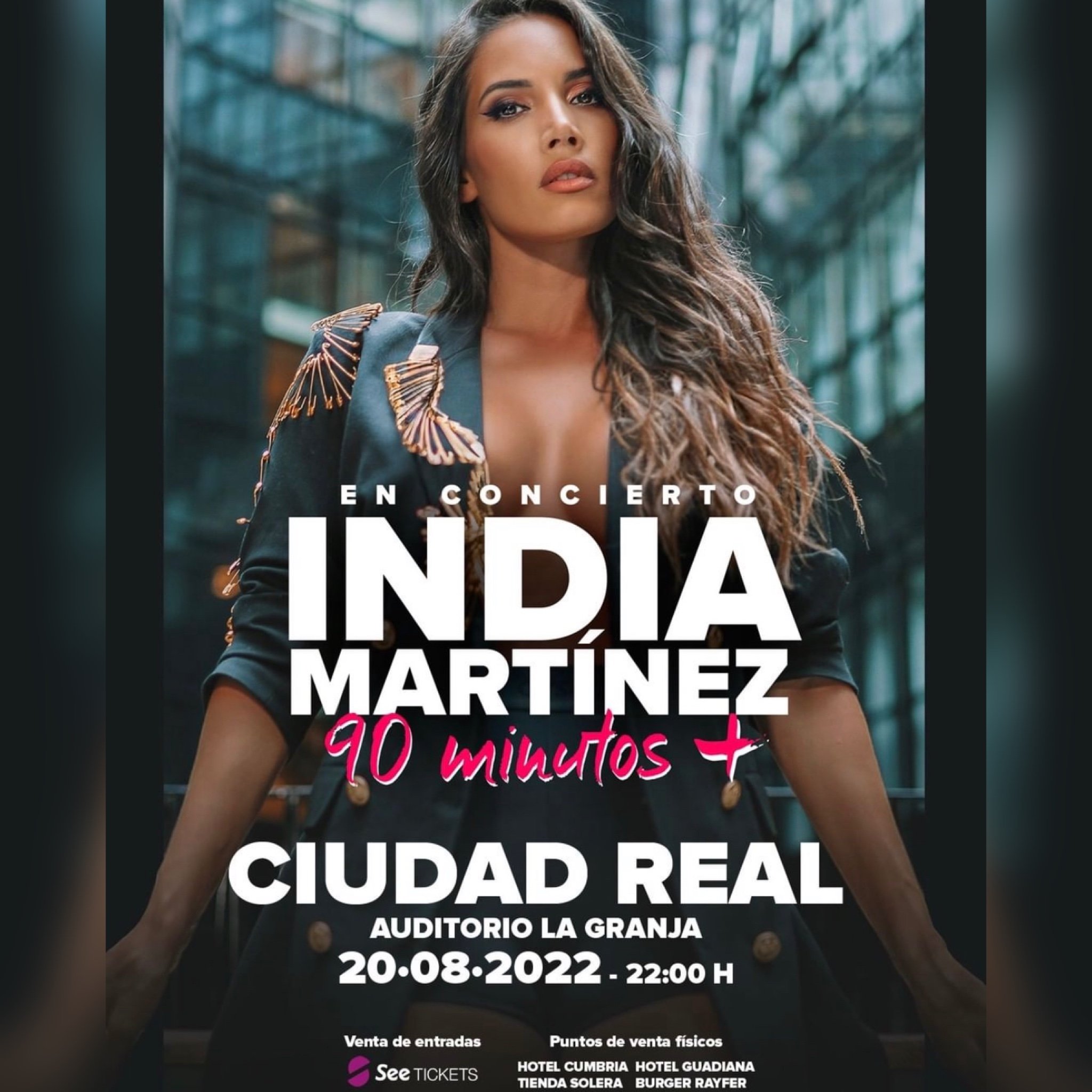 INDIA MARTÍNEZ EN CIUDAD REAL EL 8 DE AGOSTO