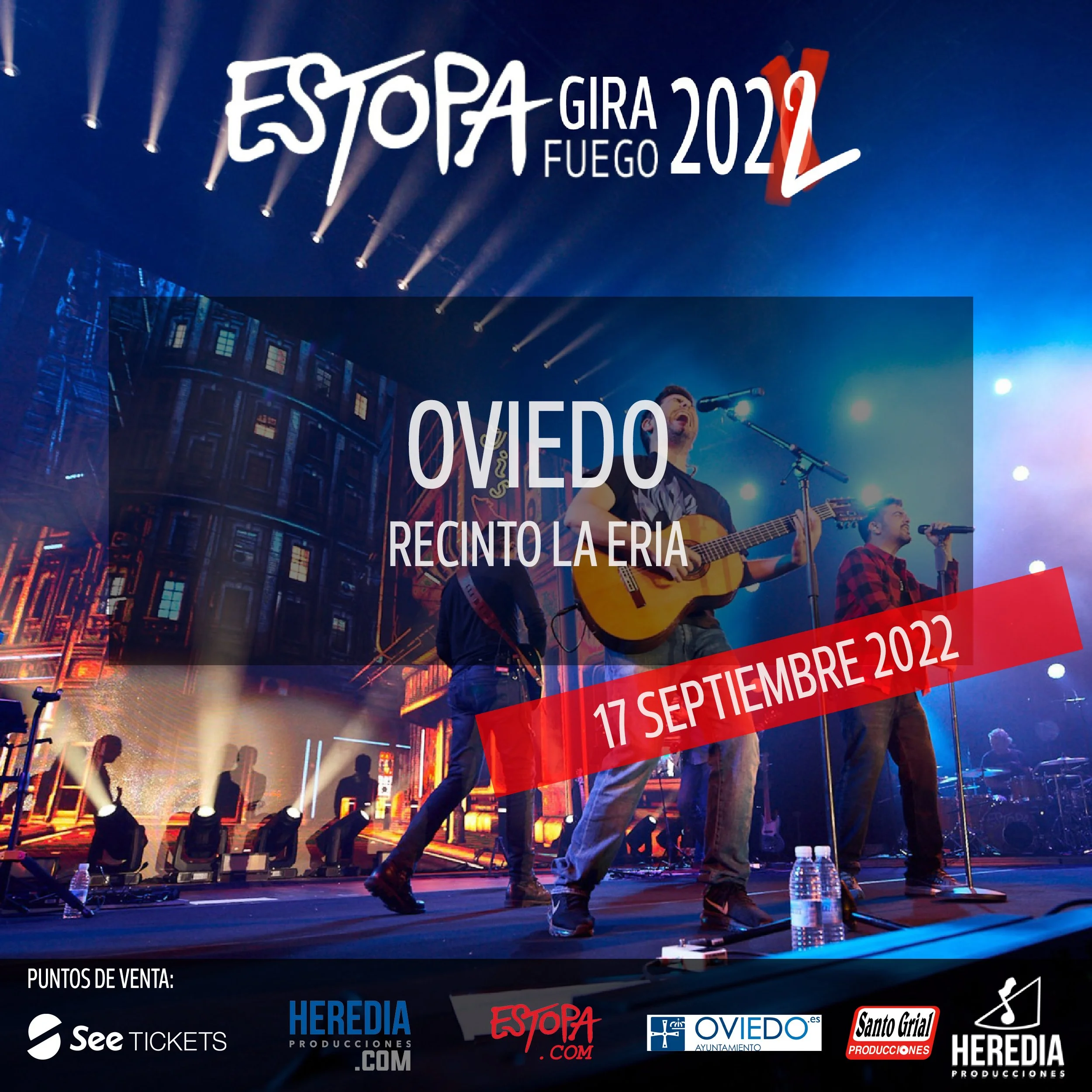 ESTOPA ACTUARÁ  EL 17 DE SEPTIEMBRE EN OVIEDO