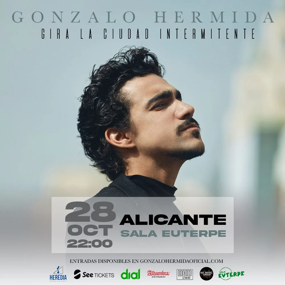 EL 28 DE OCTUBRE GONZALO HERMIDA LLEGA A ALICANTE CON SU GIRA DE "LA CIUDAD INTERMITENTE"