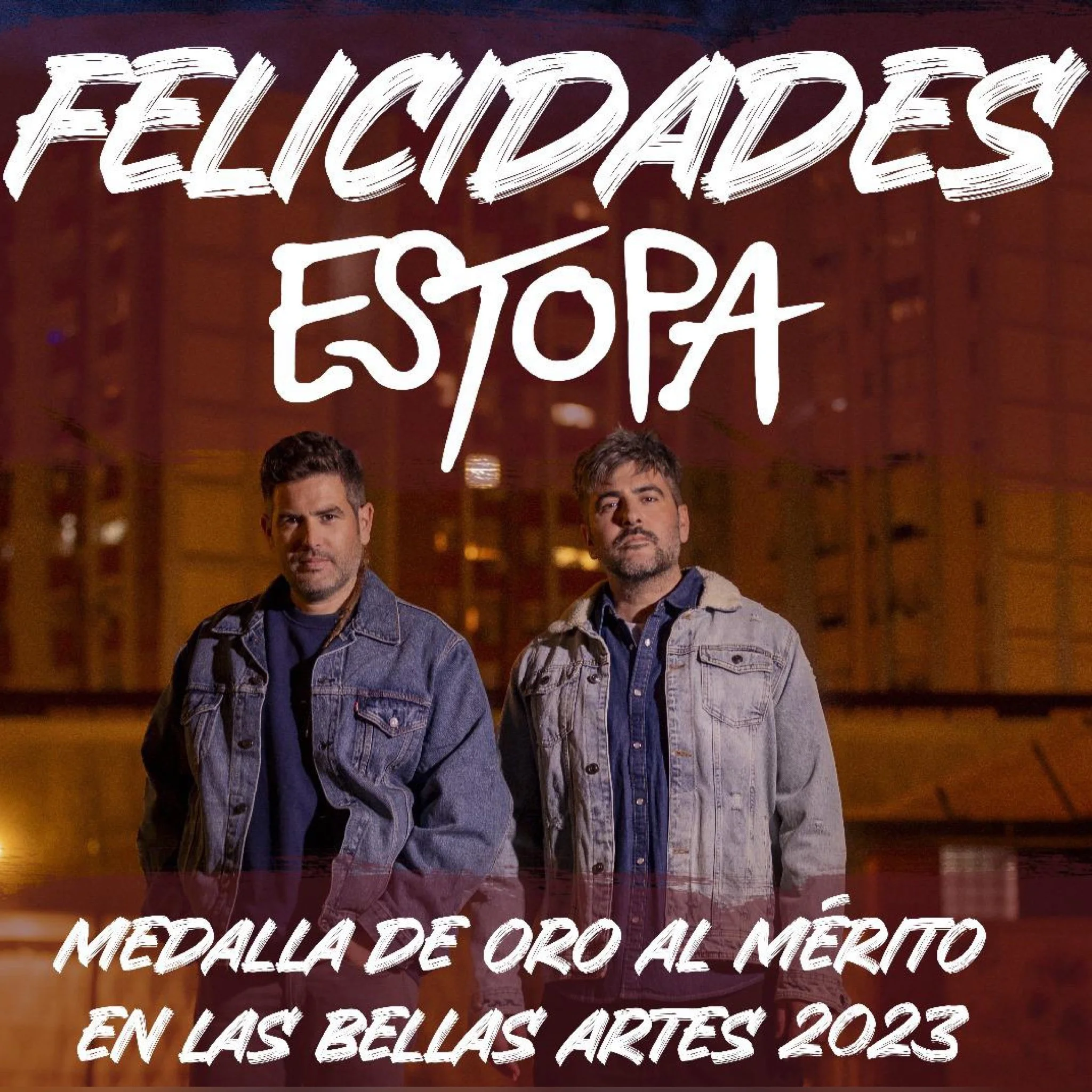 ESTOPA RECIBE LA MEDALLA DE ORO AL MÉRTIO EN LAS BELLAS ARTES 2023