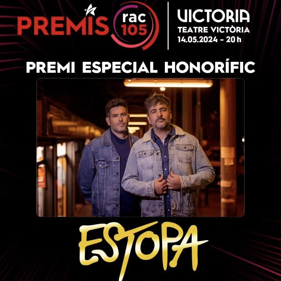 RAC105 OTORGA EL PREMIO ESPECIAL HONORÍFICO A ESTOPA
