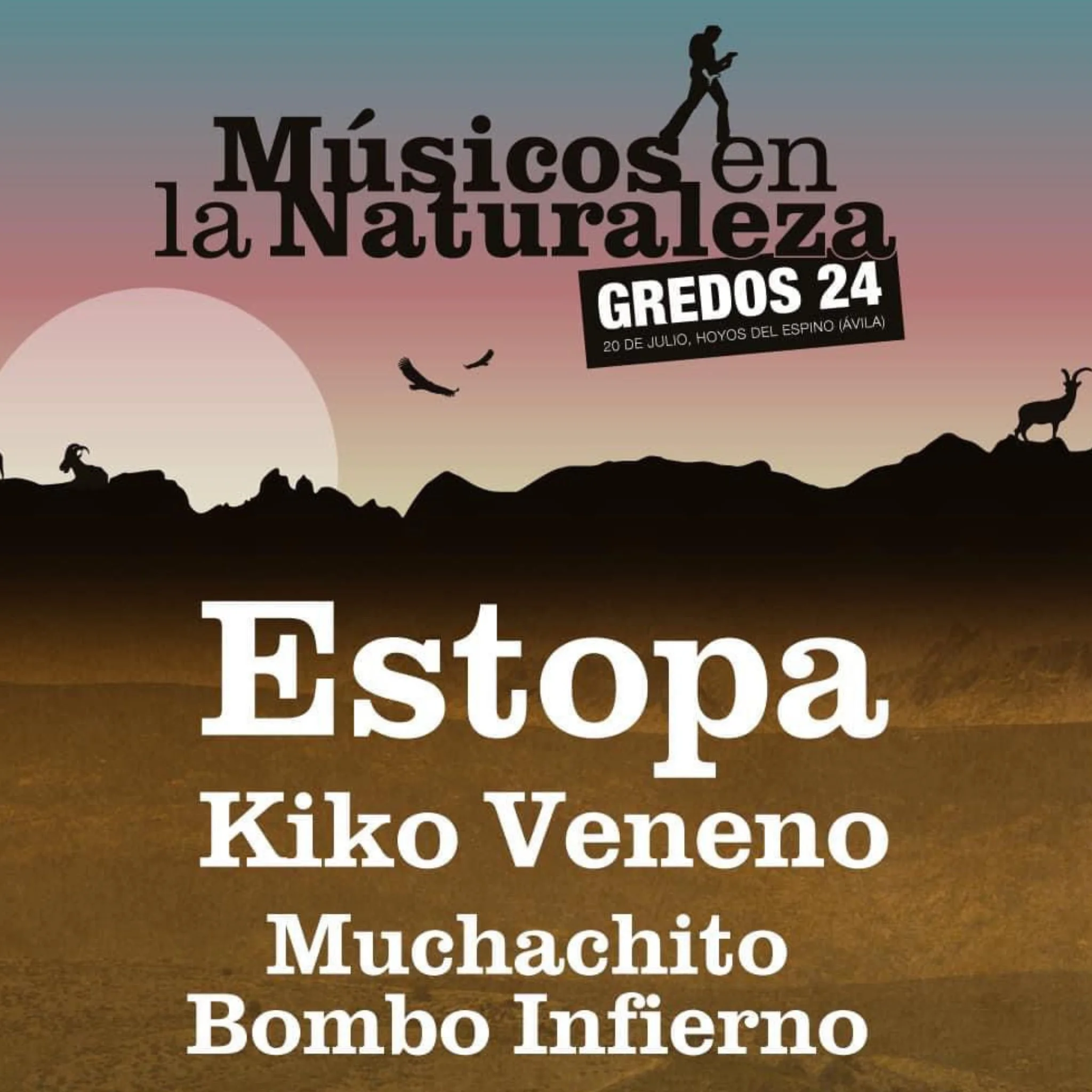 ESTOPA ACTUARÁ EL 20 DE JULIO EN EL FESTIVAL "MÚSICOS EN LA NATURALEZA" EN GREDOS