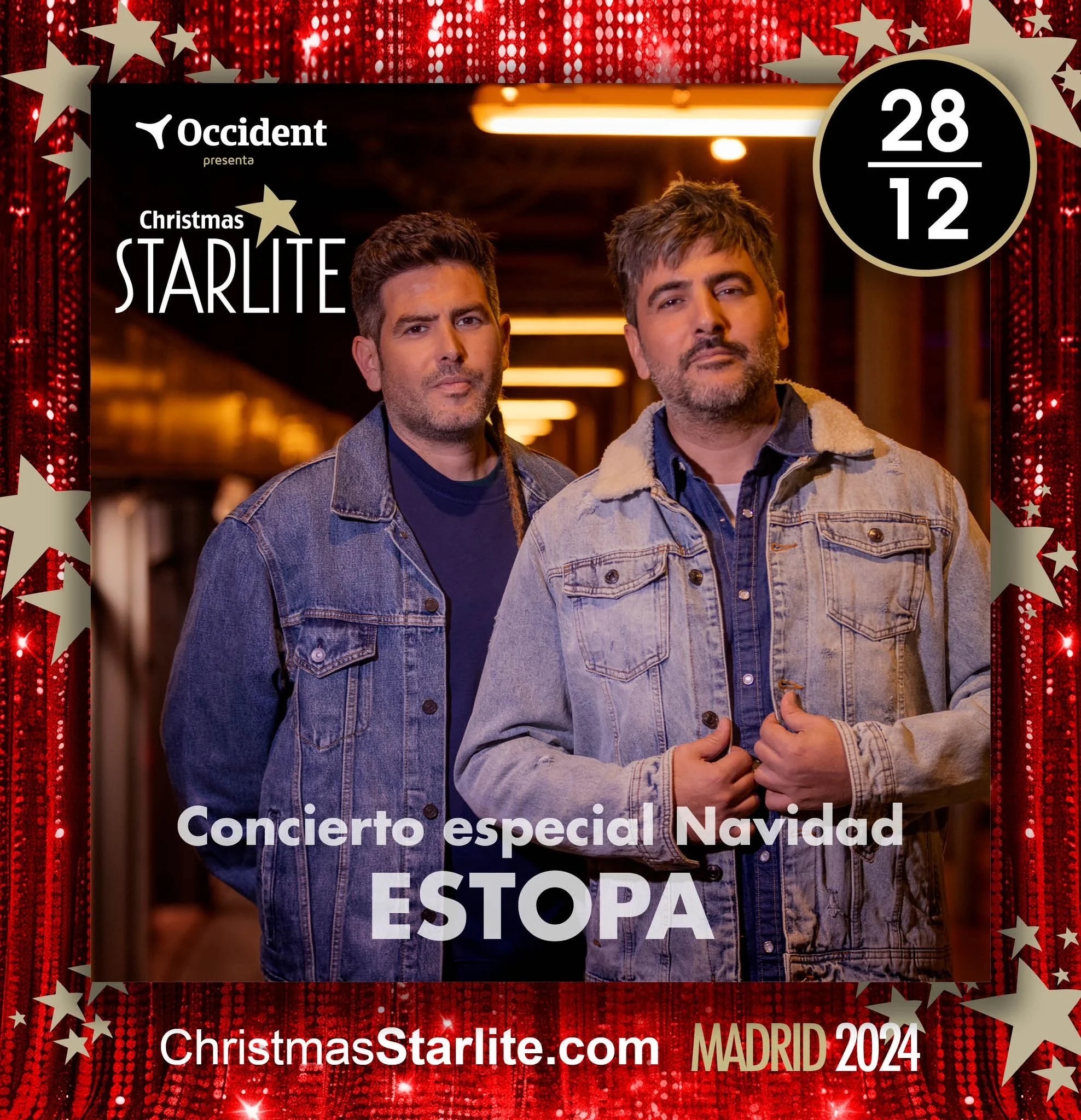 ESTOPA DARÁ UN CONCIERTO ESPECIAL POR NAVIDAD EL 28 DE DICIEMBRE EN STARLITE CHRISTMAS MADRID