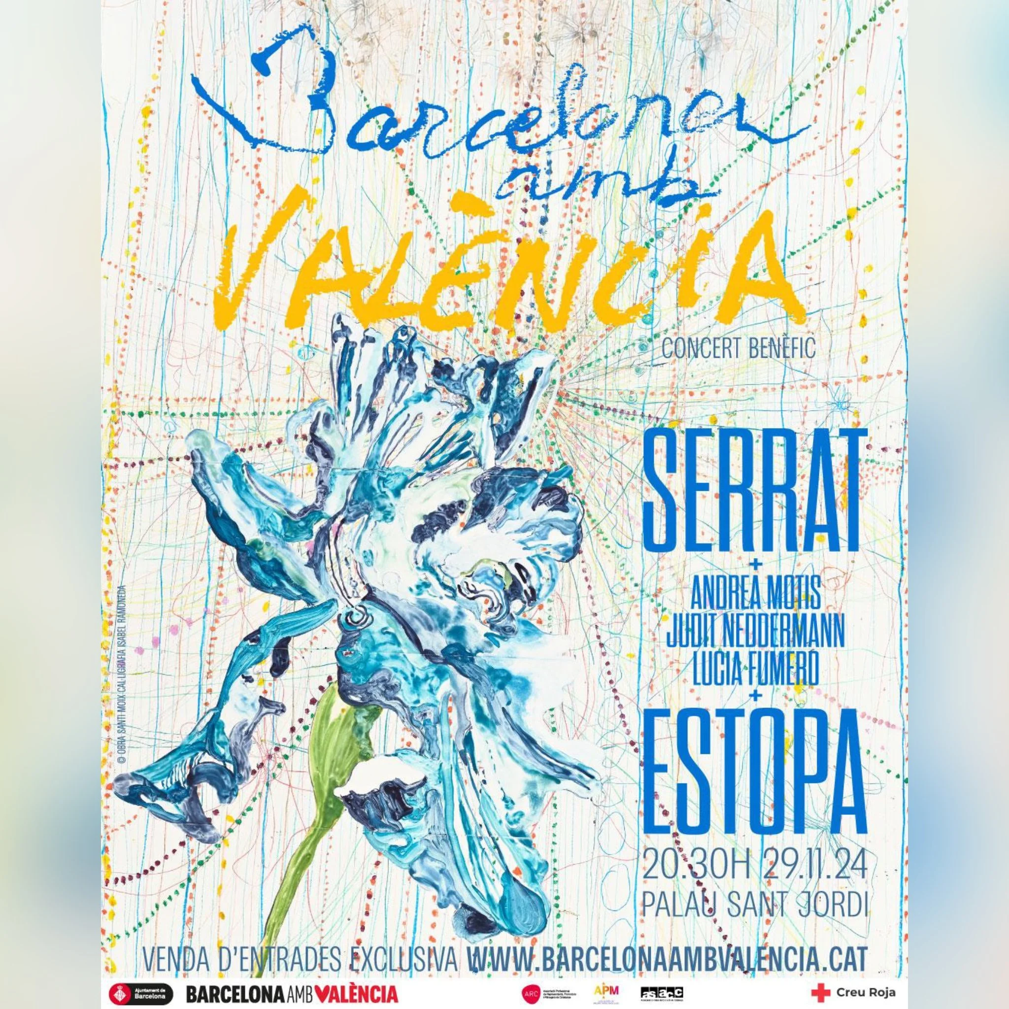 ESTOPA ACTUARÁ JUNTO A SERRAT Y OTROS ARTISTAS EN UN CONCIERTO SOLIDARIO EN APOYO A LOS AFECTADOS DE LA DANA