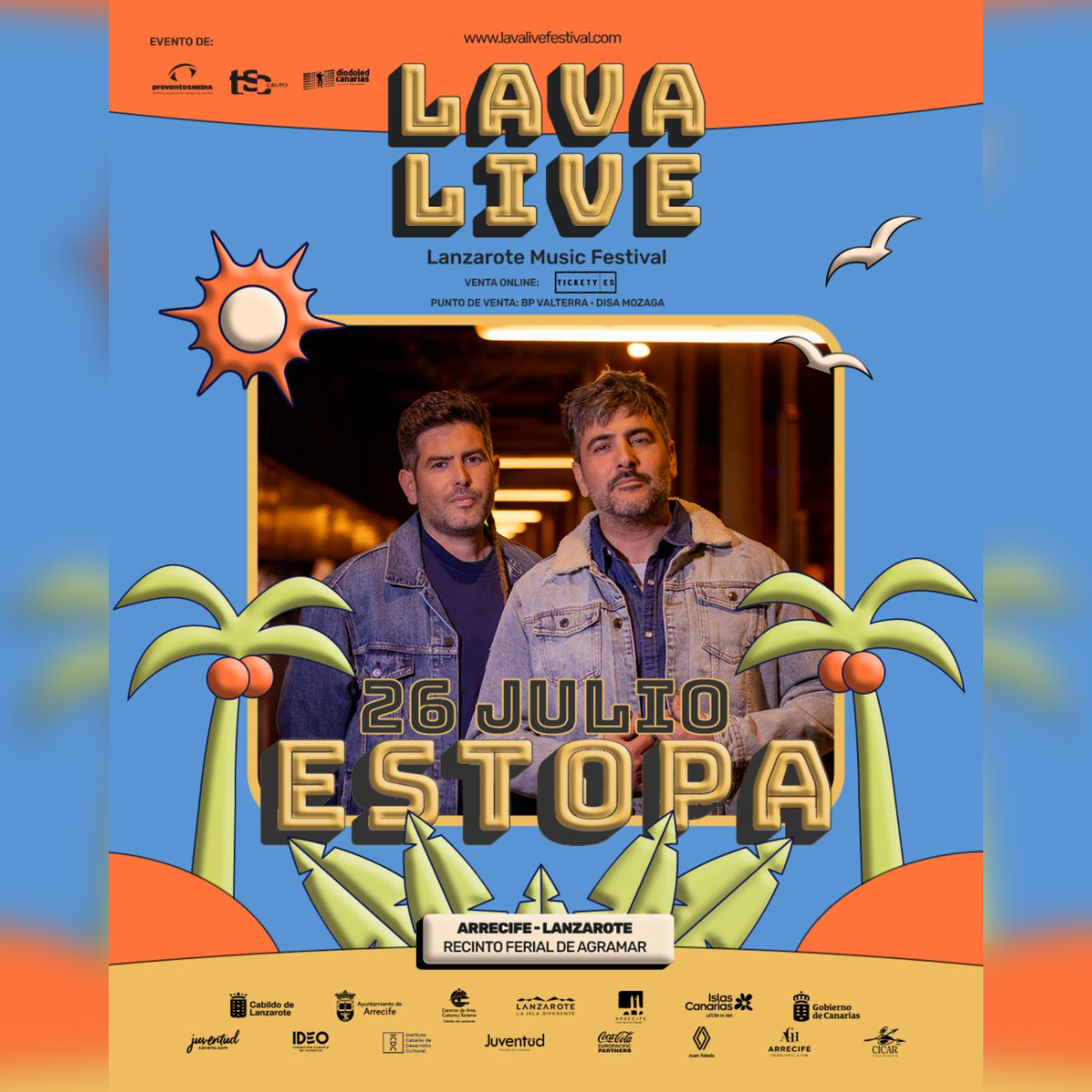 ESTOPA ACTUARÁ EN LANZAROTE EN "LAVA LIVE FESTIVAL"