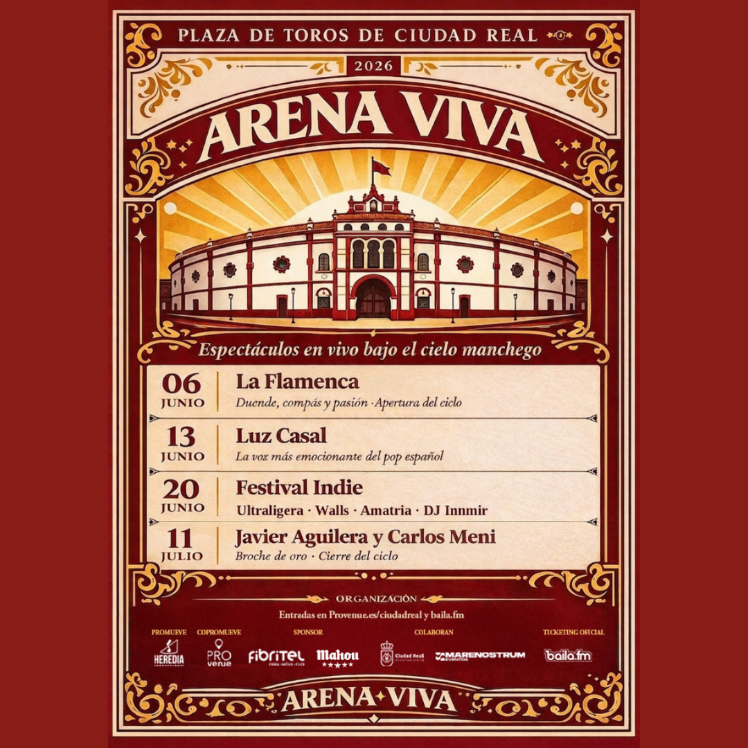 ARENA VIVA HARÁ VIBRAR LA PLAZA DE TOROS DE CIUDAD REAL