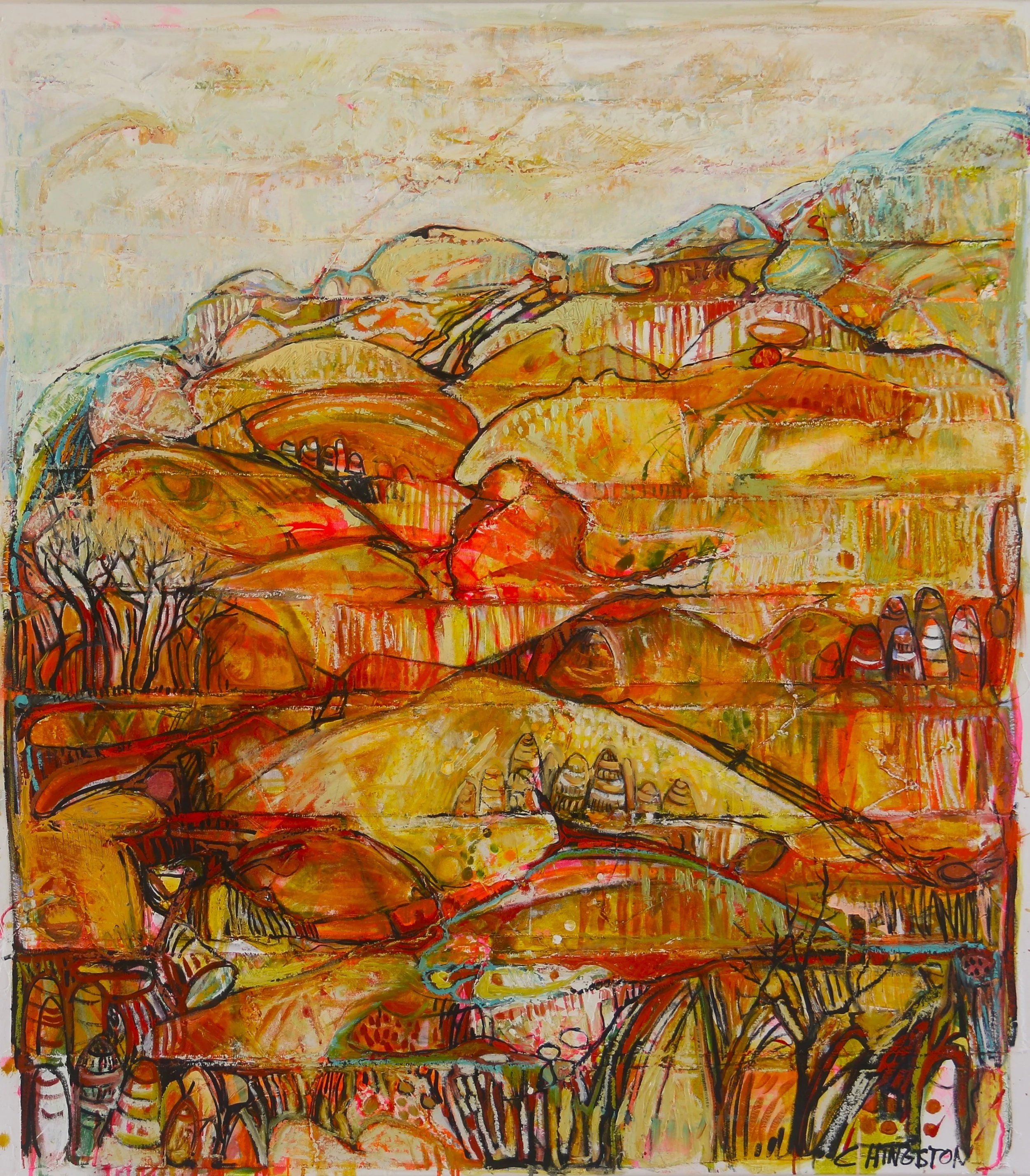 WHERE HAVE YOU BEEN

Oil, acrylic and canvas collage on artists quality 14 ounce cotton canvas.

137 x 122cm

$10,400 AUD