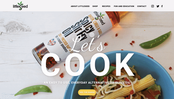 Website product and company information pages.