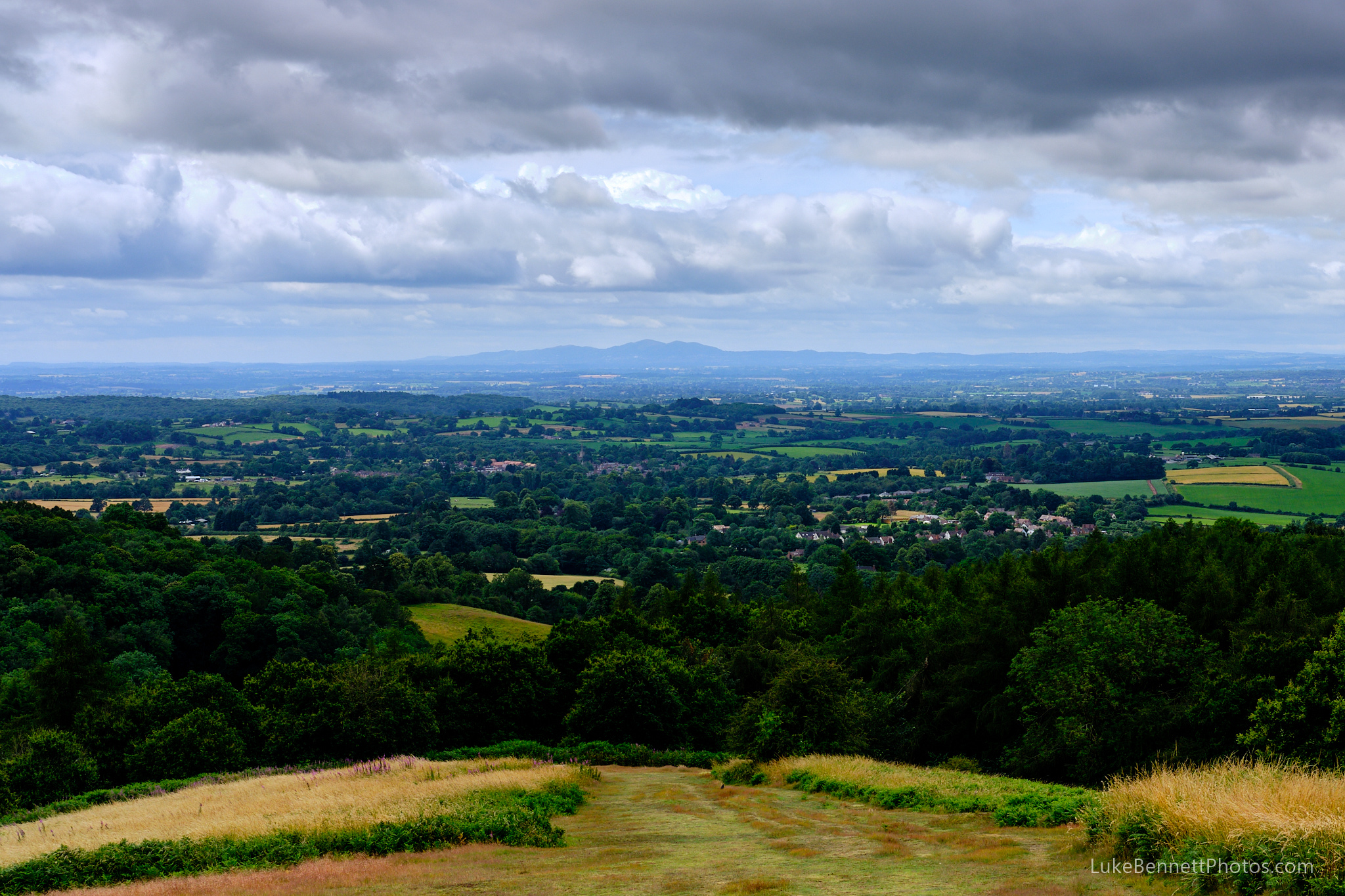 View from the highest point of the Clent Hills