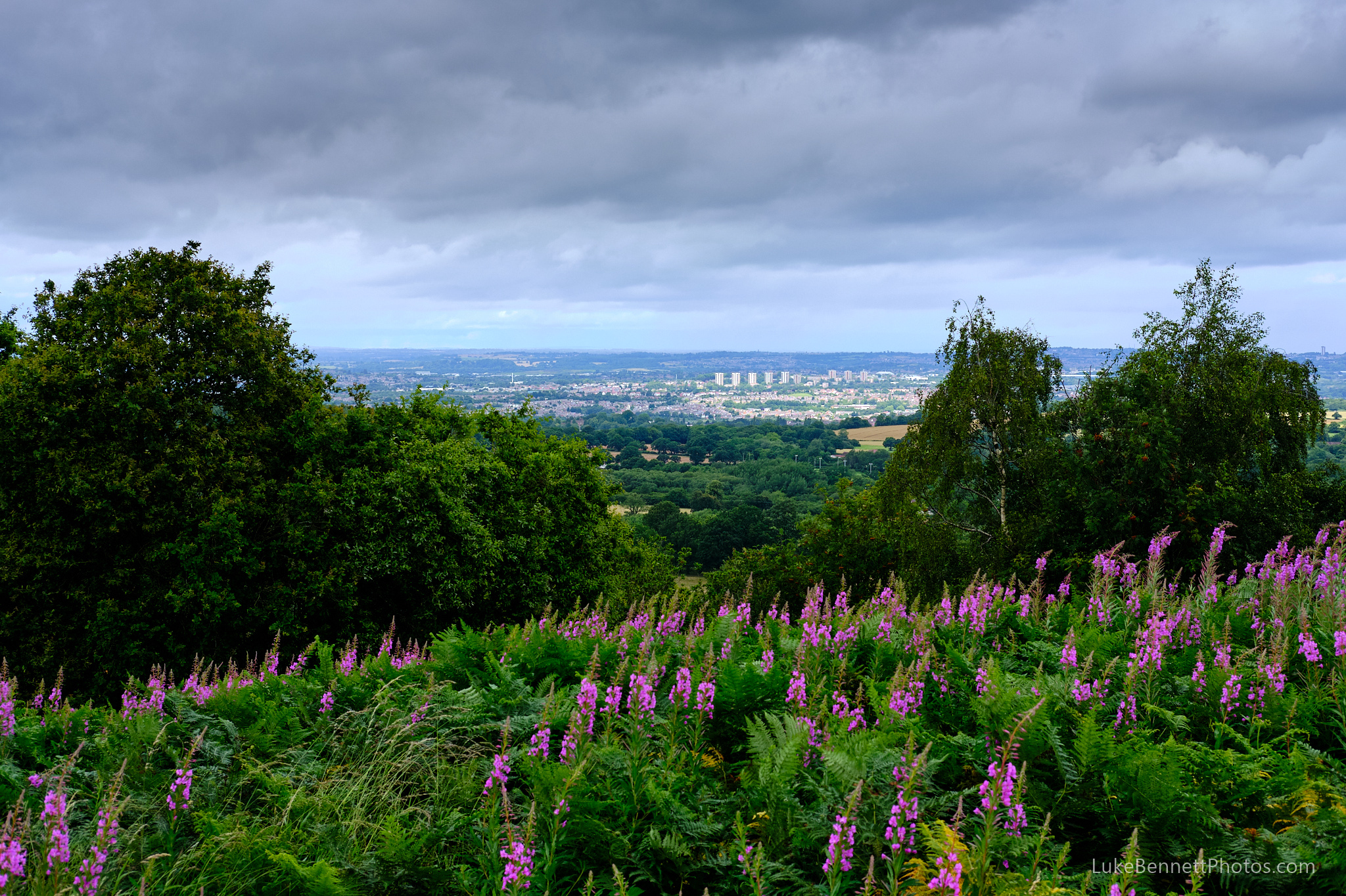 The view of Stourbridge from the Clent Hills
