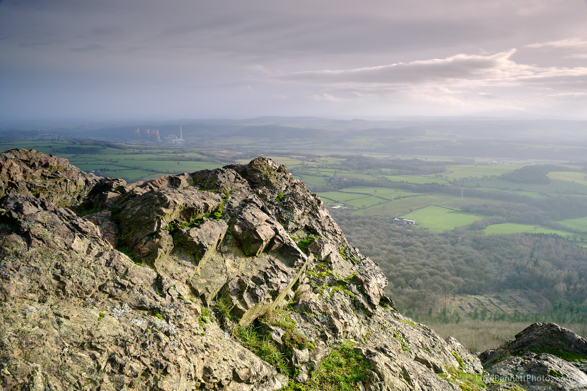 The Cooling Towers, viewed from The Wrekin