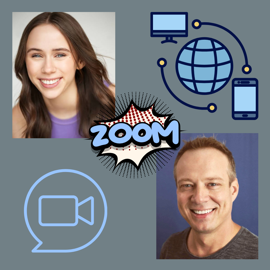 Online Russian language coaching session between actress Talisa Mae Stewart and Russian language coach Sasha Piltsin.