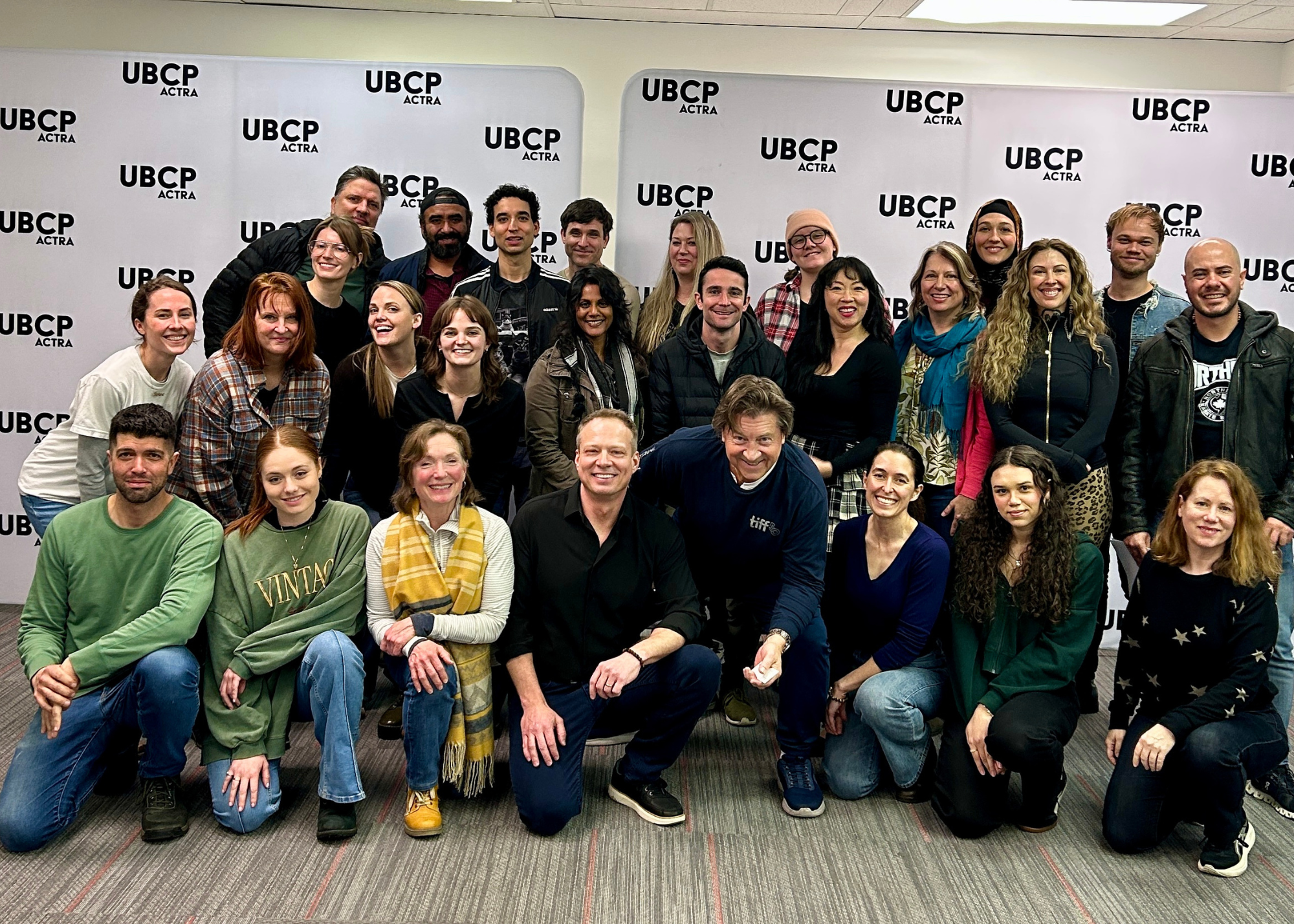 Actors attending Russian accent and language workshop for film and television with dialect coach Sasha Piltsin at UBCP ACTRA.
