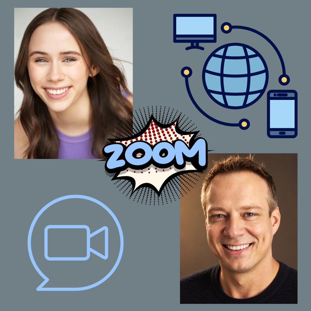 Online Russian language coaching session between actress Talisa Mae Stewart and Russian language coach Sasha Piltsin.