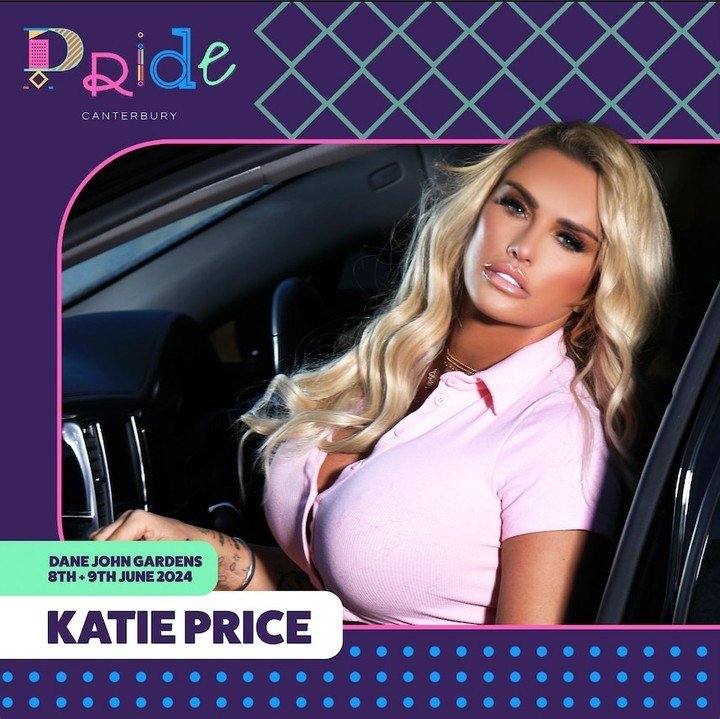 @katieprice will be headed to the Dane John Gardens on Saturday 8th June for a special Pride performance.