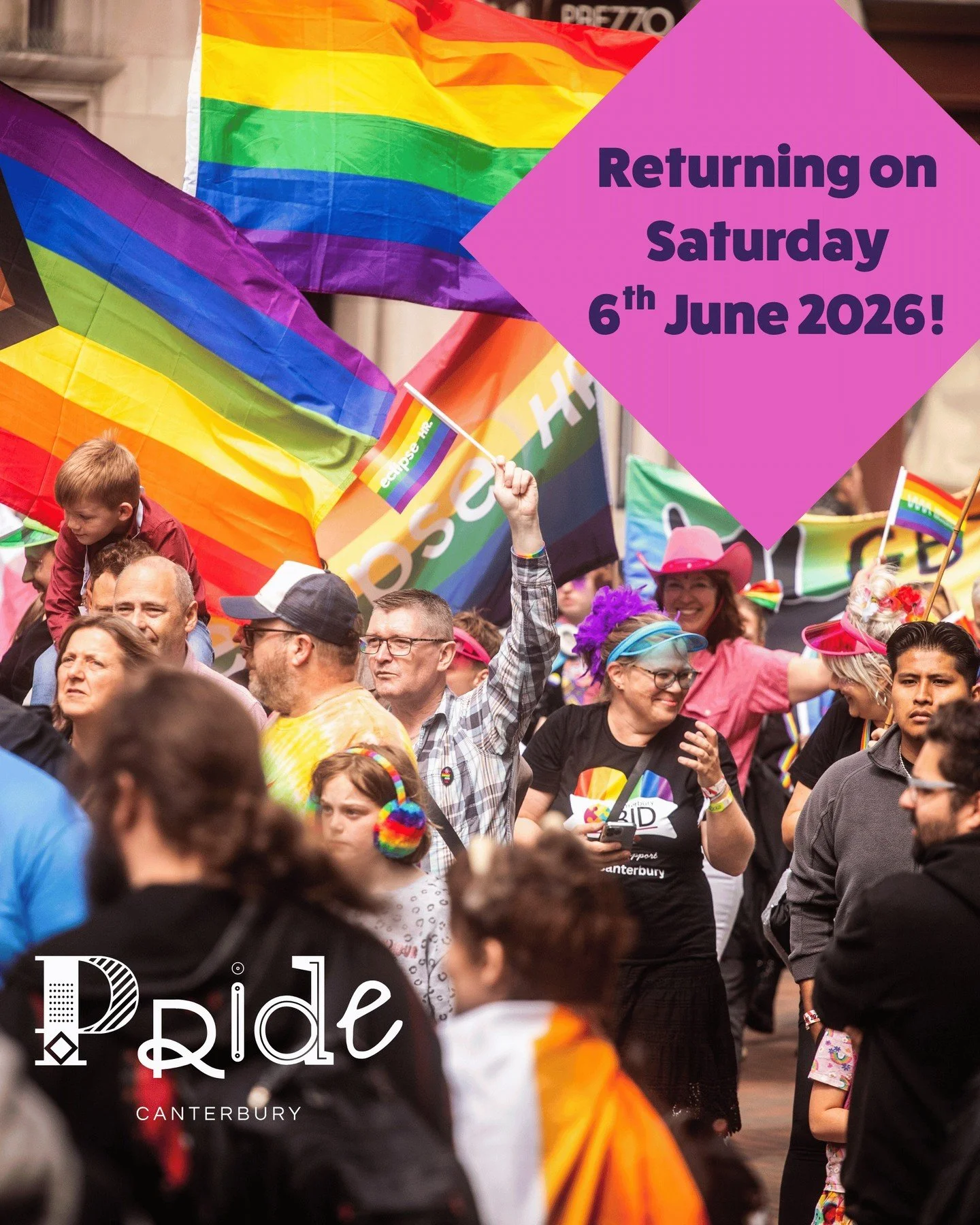 we are thrilled to be back on Saturday 6th June 2026 in our home at the Dane John Gardens 🤩 🥰 🏳️&zwj;🌈 we all had such a fabulous time this year and we've already been discussing what new + exciting things we can introduce next year ❤️ 🌈