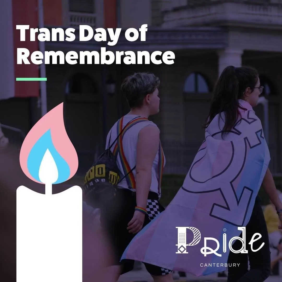 today is #TransDayOfRemembrance ❤️ We stand with the trans community as we remember those who sadly lost their lives due to the ignorance of others. Find more information ➡️ https://pridecanterbury.com/signposting (link in bio) #TransRightsAreHumanRi