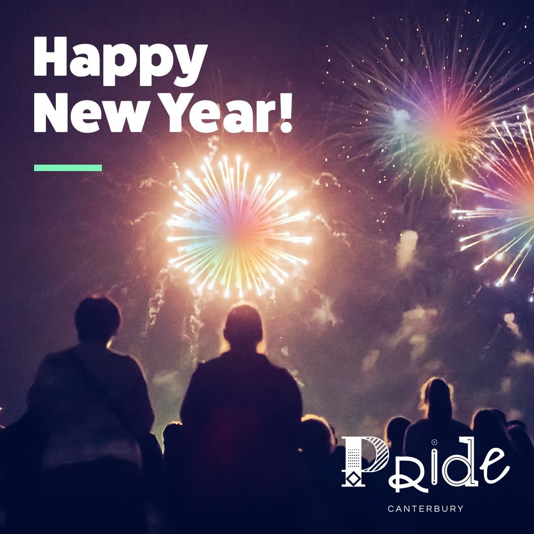 Happy New Year! 🎉 We hope this year will be a year of love + acceptance. we continue to strive for a world where everyone can feel safe + be proud of who they are 🌈 ✨