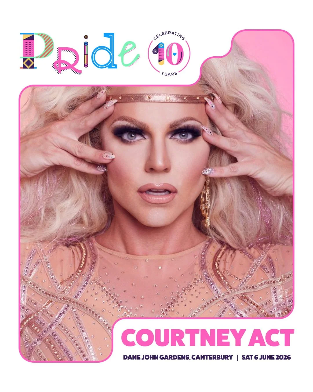 All the way from Down Under, Global Superstar and RuPauls Drag Race ICON @CourtneyAct will be joining us on the Main Stage in Dane John Gardens for Pride Canterbury!
✨She was a runner-up on Season 6 of RuPaul&rsquo;s Drag Race
✨She is famously one of