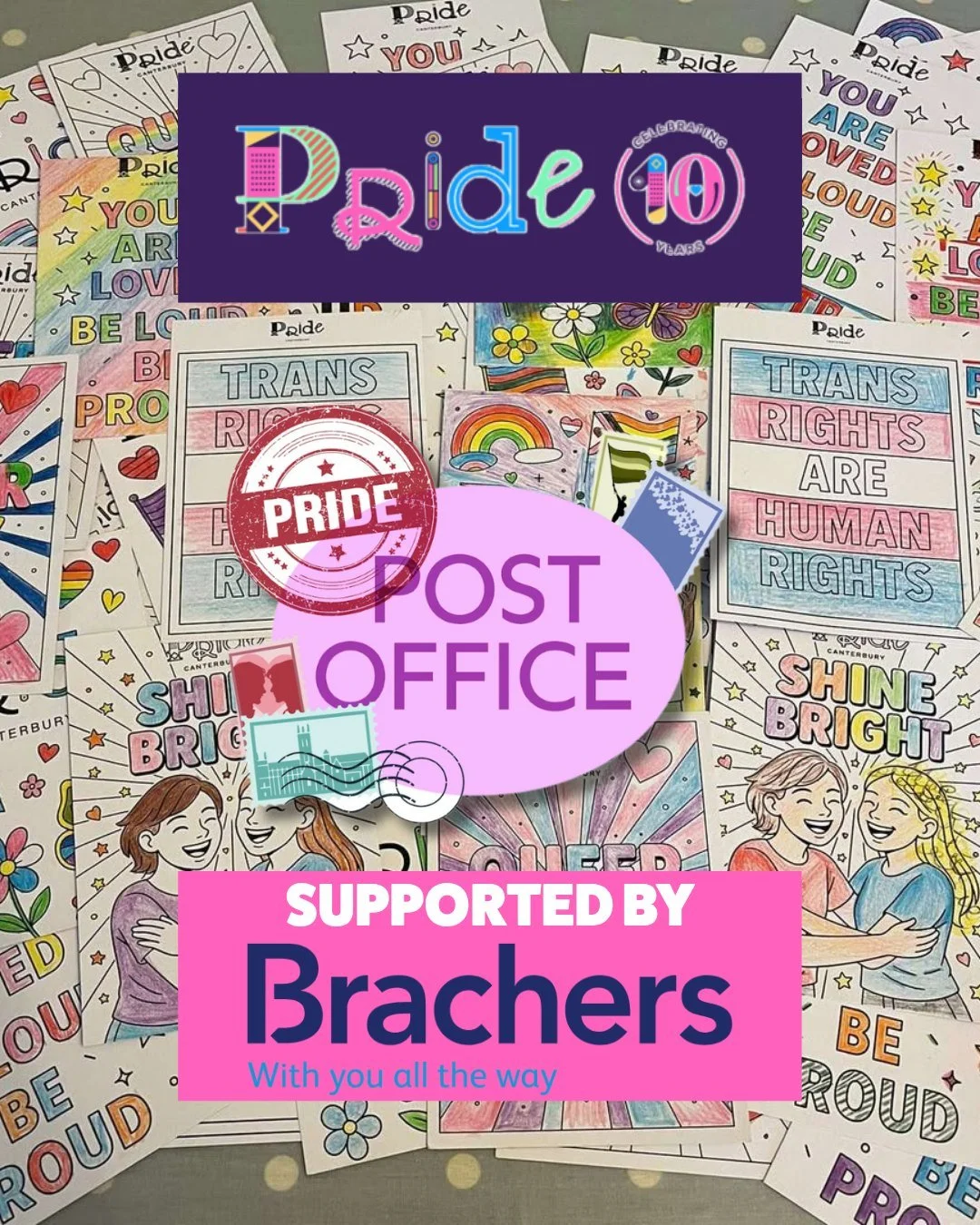 the pride post office is BACK 🤩 what would you write on your postcard? 🥰&hearts;️