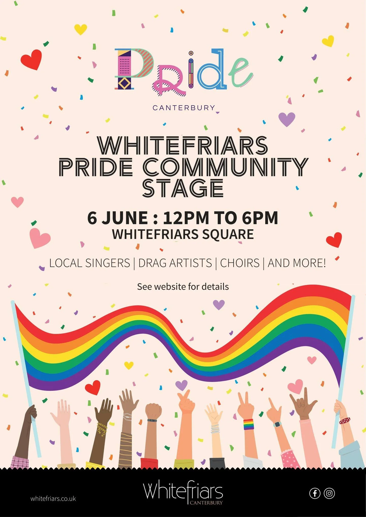 our whitefriars stage is going to be BIGGER THAN EVER this year 🤩🥰🌈 returning Saturday 6th June 2026 &hearts;️ @whitefriars_uk