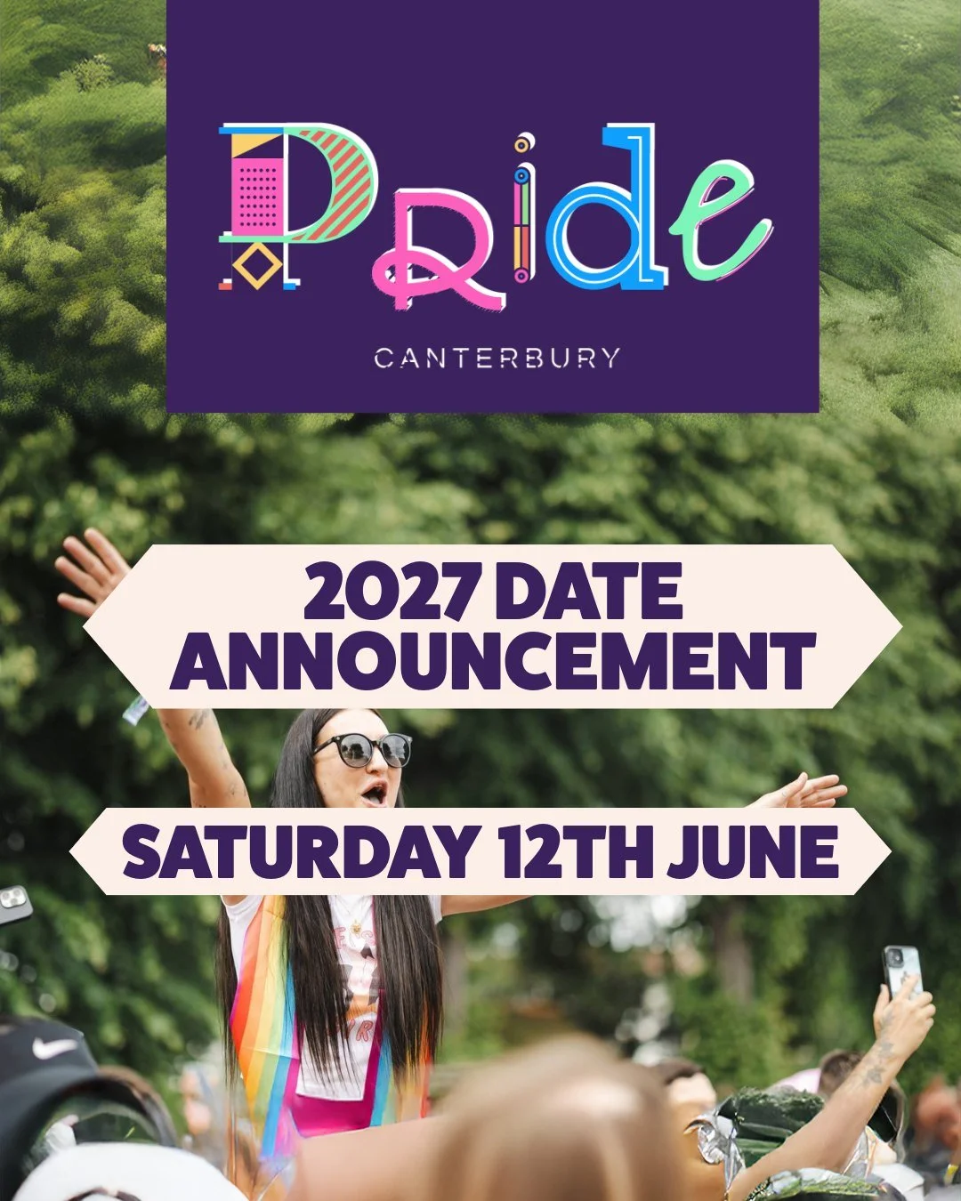 did you hear? 👀 we're back on Saturday 12th June 2027 🤩 SAVE THE DATE 🥰🌈