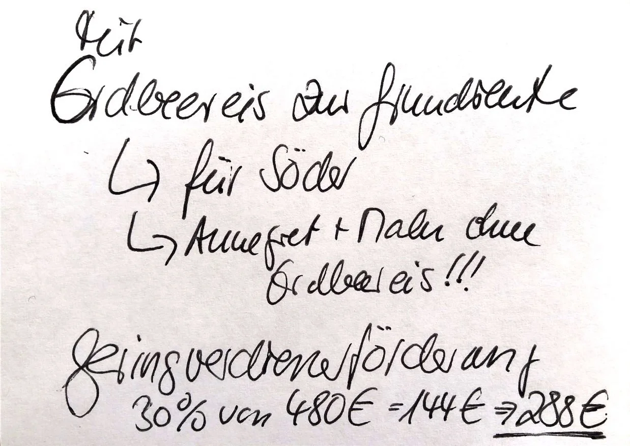 Mit Erdbeereis zur Grundrente