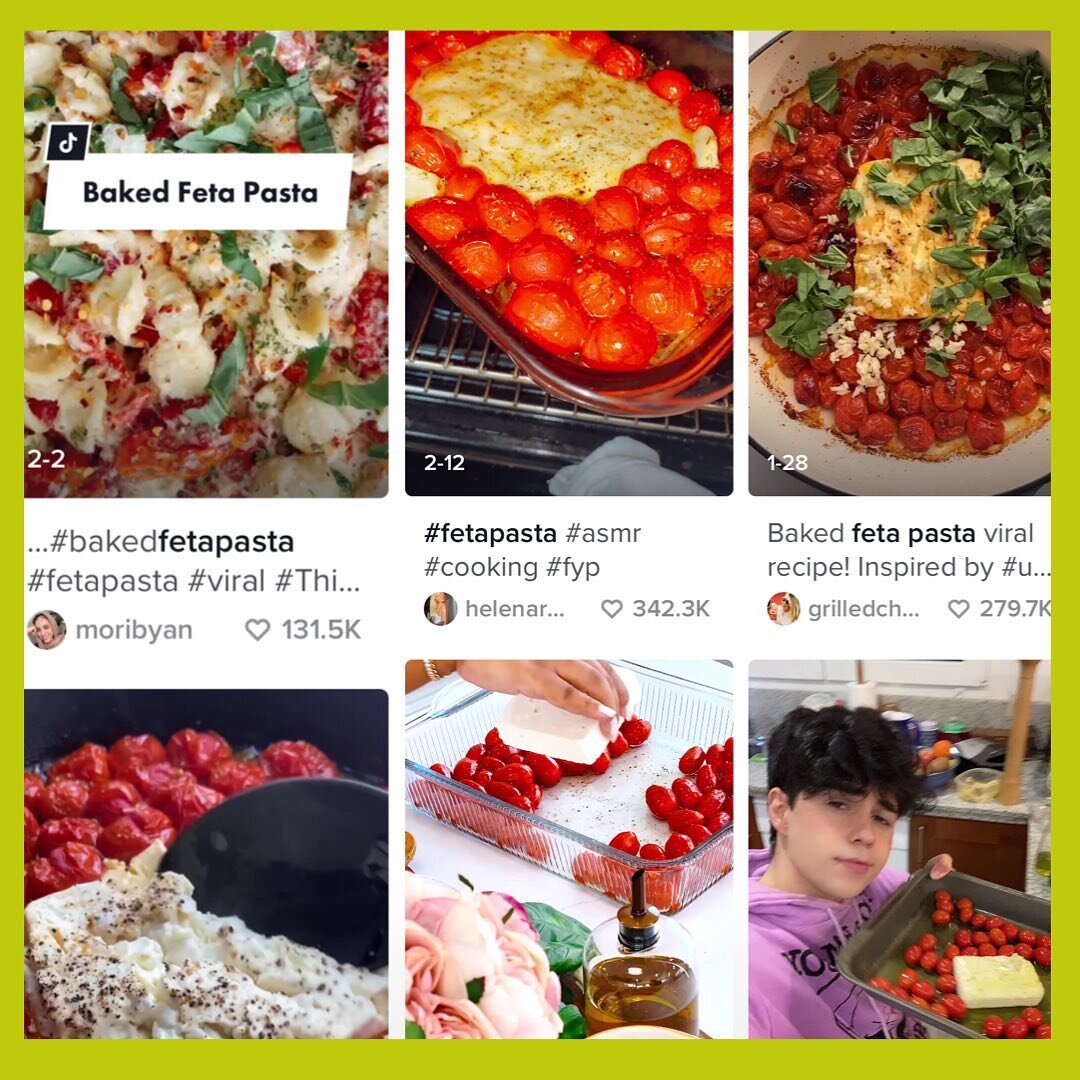 Feta demand spikes due to TikTok (no, really!)⁣
⁣
In early January #fetapasta began gaining popularity on TikTok. Super easy, it is feta, baked with tomatoes, chilli&rsquo;s, garlic and olive oil, resulting in a super creamy pasta sauce. With 60 mill