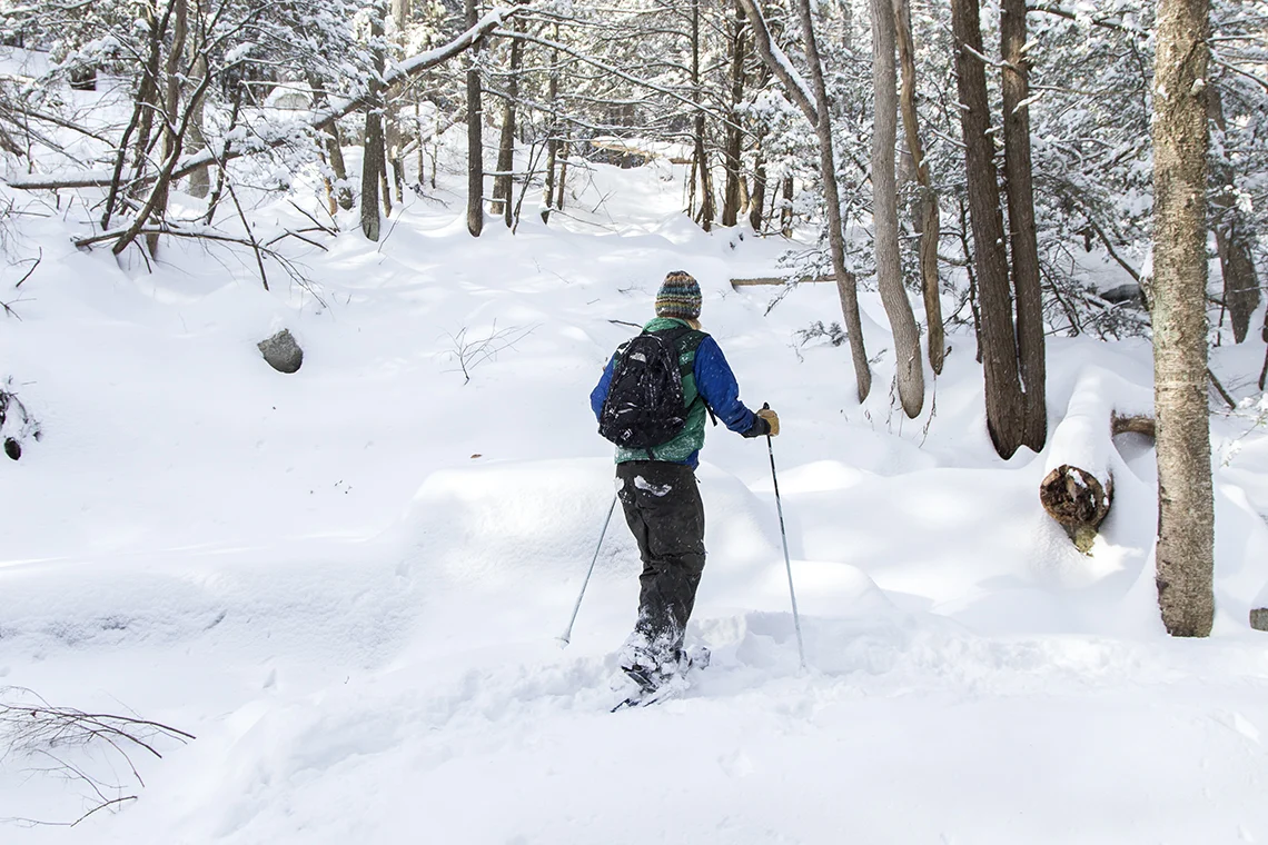 A Scenic Winter Snowshoeing Trek in New Paltz, NY