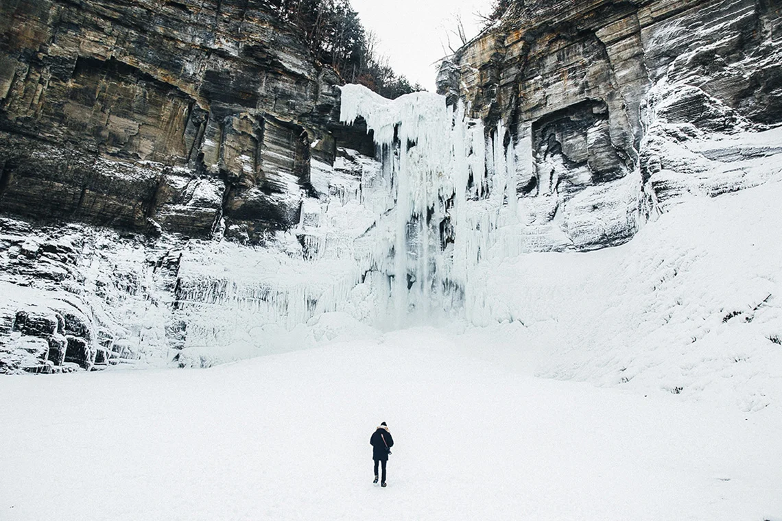 A Winter Hike Through Taughannock Falls and Watkins Glen State Park