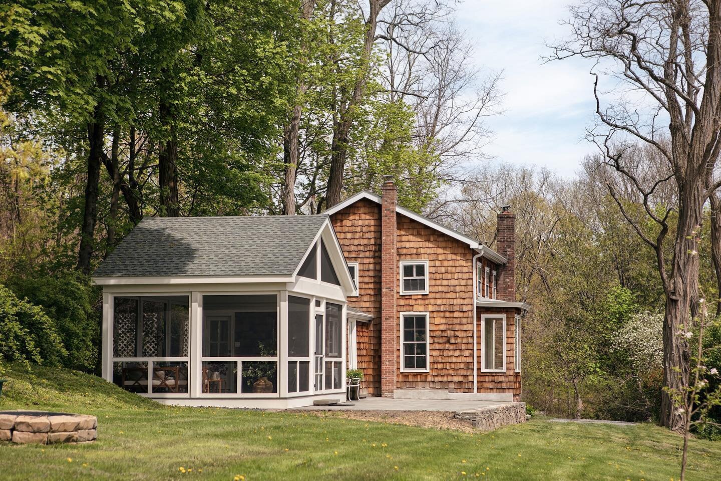 ✨New to Buy North✨Introducing Juniper Cottage: an idyllic mid-19th century cedar-shingled farmhouse in Germantown, NY. This beautifully restored two bedroom cottage features wide-board pine floors, a stone fireplace, modern kitchen, and beautiful lan