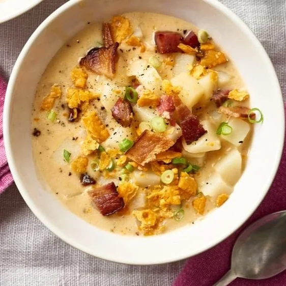 Easy Slow Cooker Potato Soup