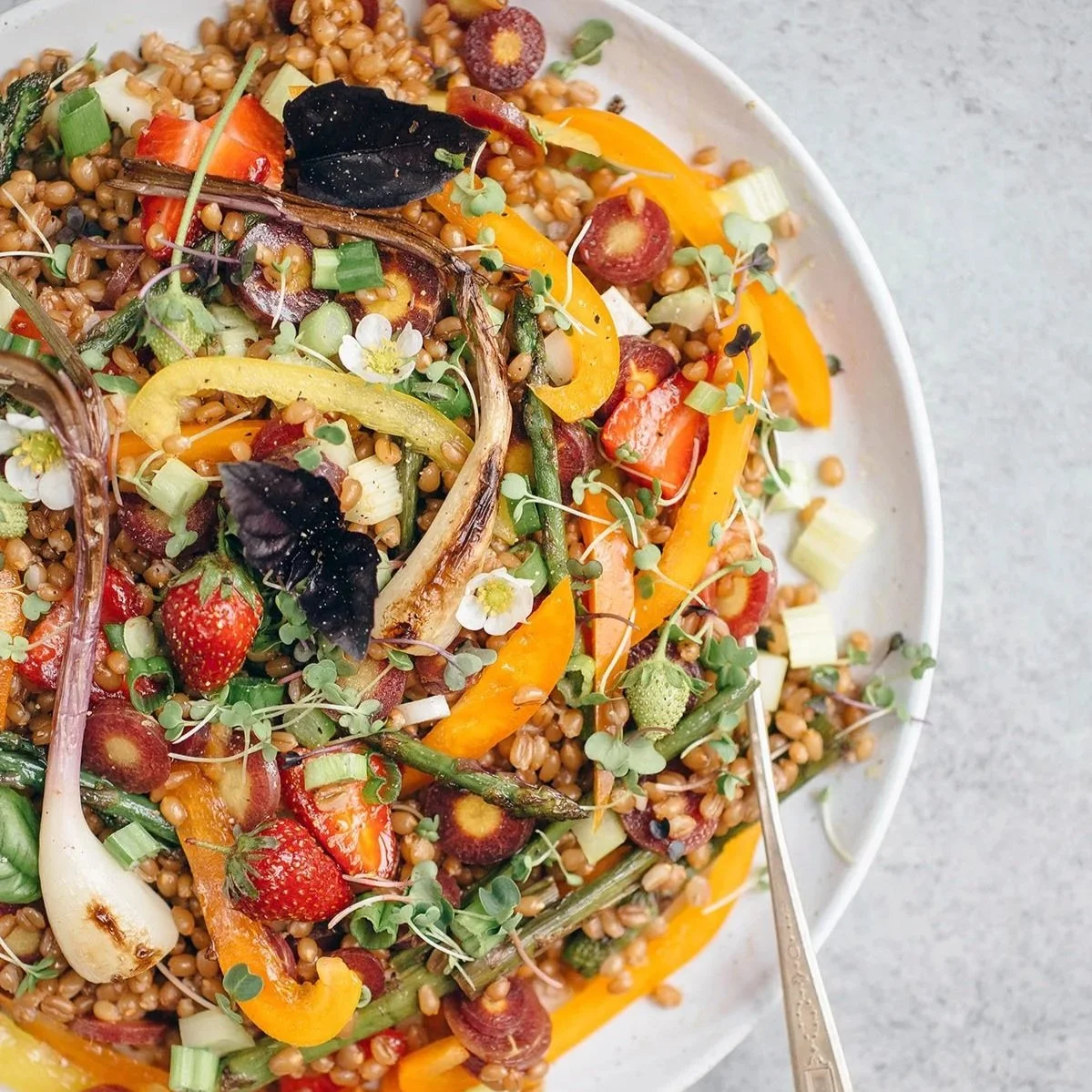 Spring Wheat Berry Salad