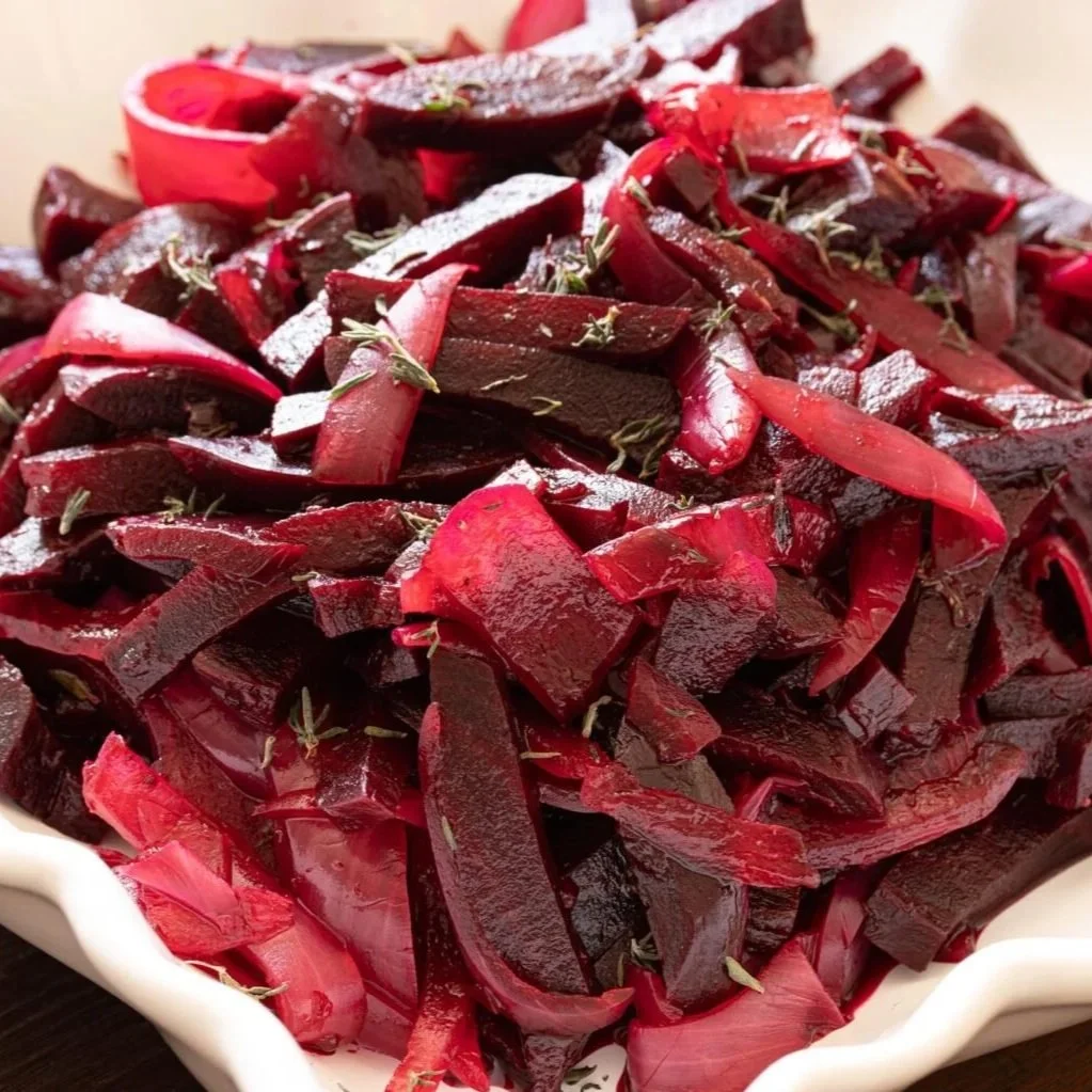 Roasted Beet and Onion Salad
