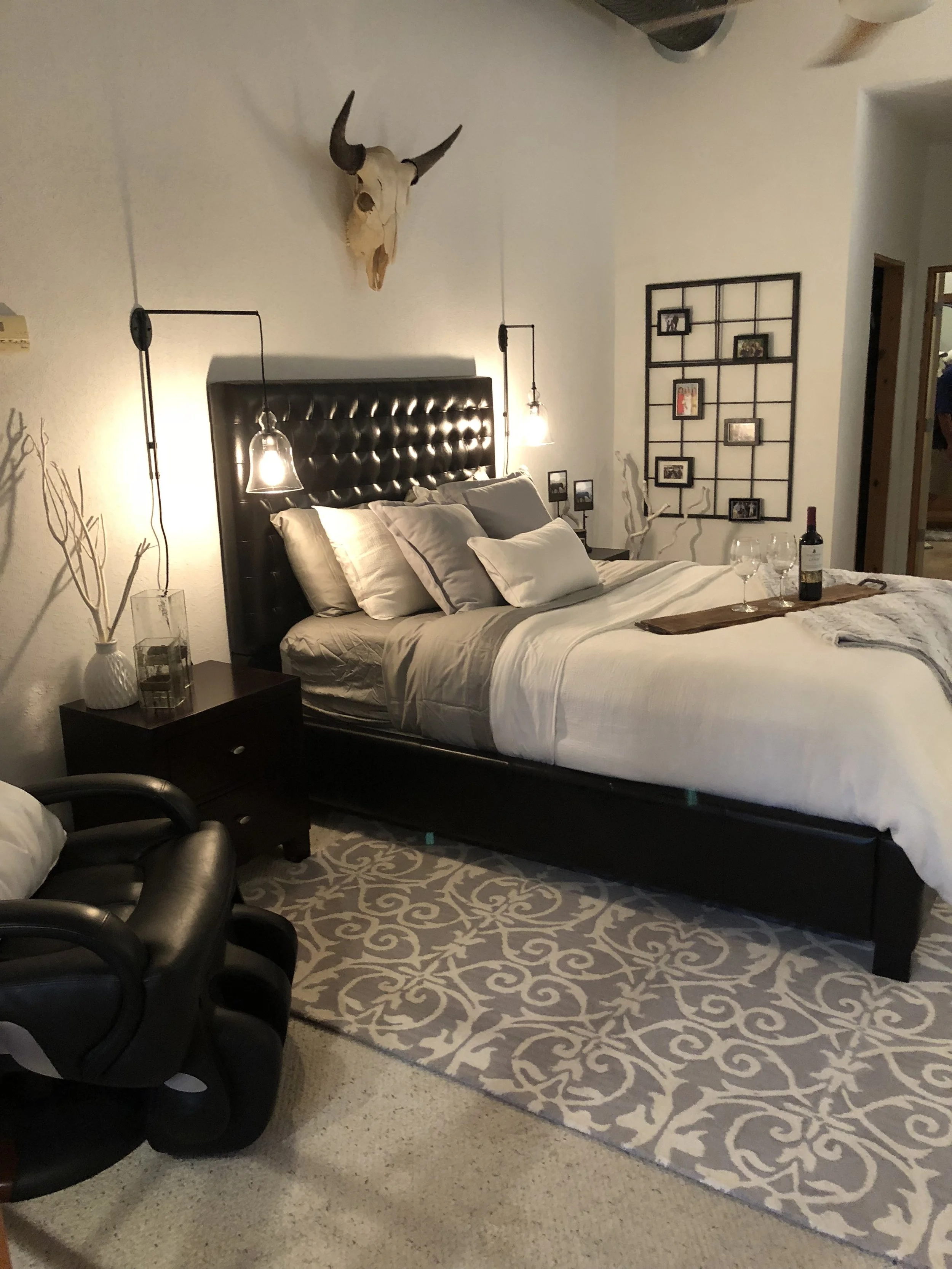 Combining His Man Cave with Her Feminine Decor