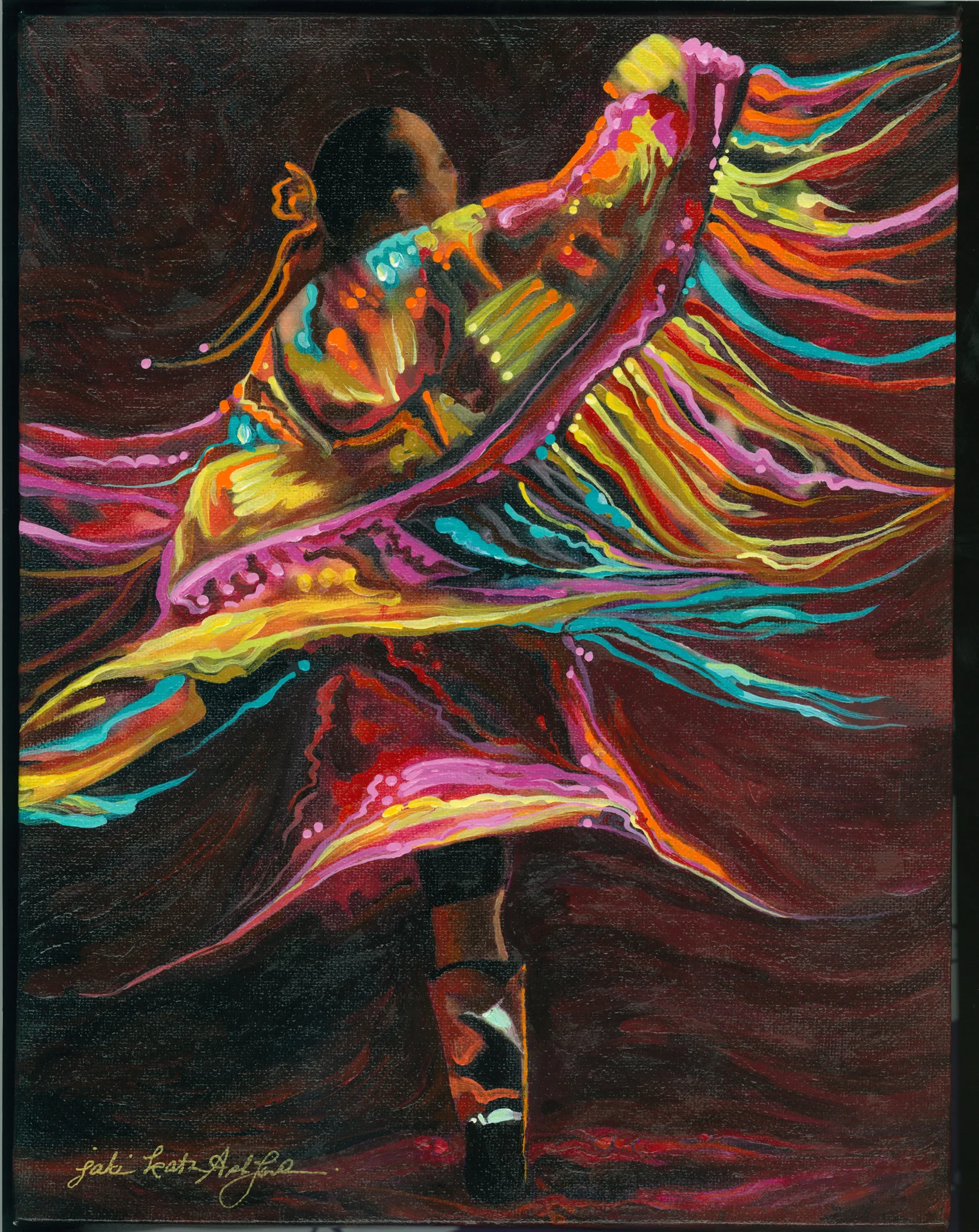   Acrylic on Canvas, 10” x 14”  