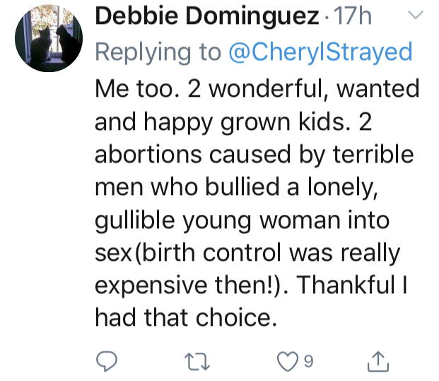 2 children and 2 abortions -- twitter