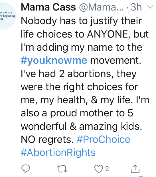 Two Abortions and Five Kids