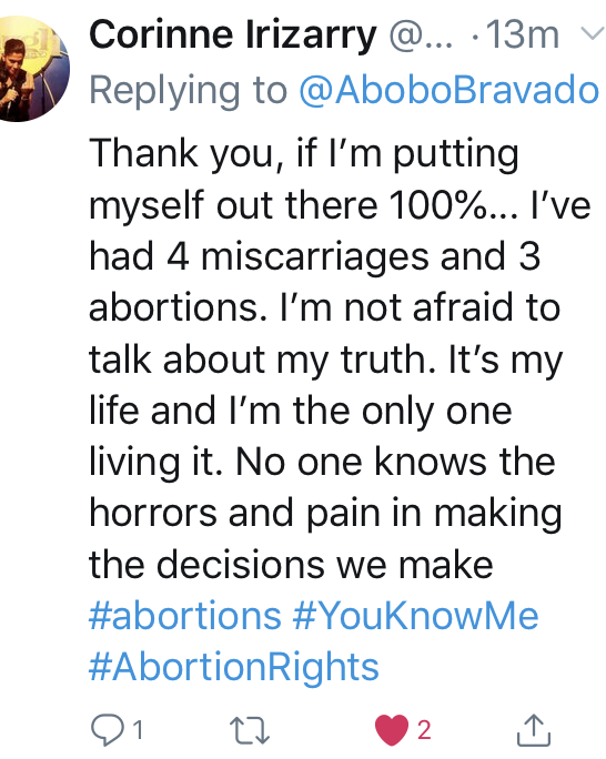 A story of three abortions on Twitter