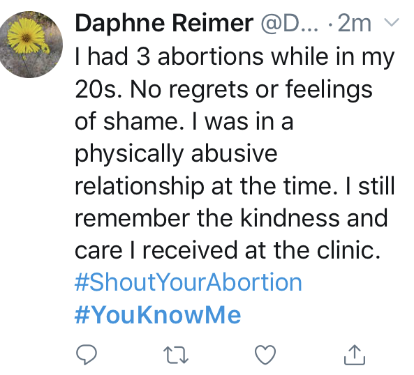 A story of three abortions on Twitter