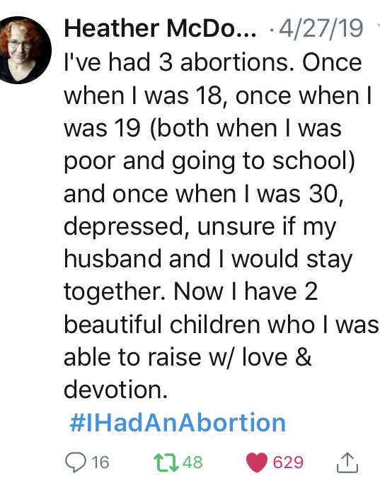 A story of three abortions on Twitter