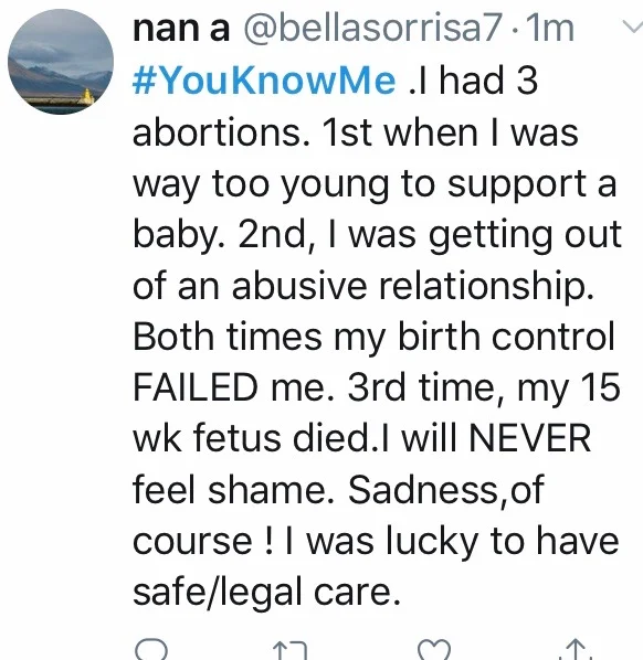 A story of three abortions on Twitter