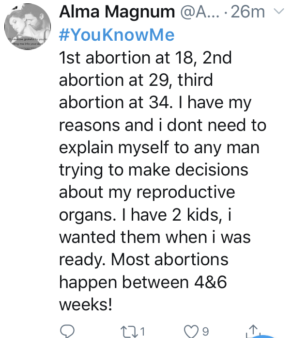A story of three abortions on Twitter