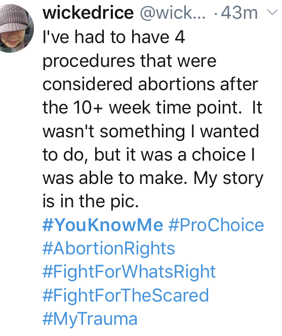 A story of 4 abortions on Twitter