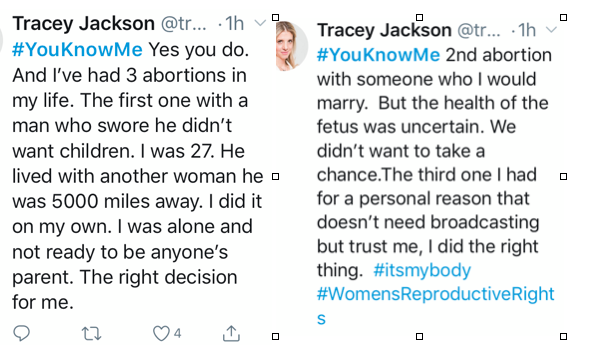 A story of three abortions on Twitter