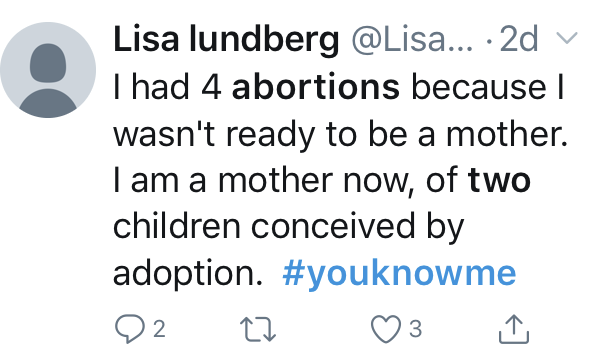 A story of four abortions on Twitter